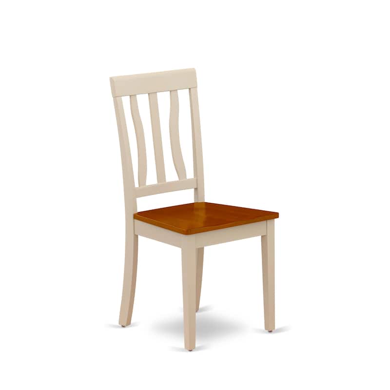 East West Furniture Dinette Set Contains a Rectangle Dining Table and Dining Room Chairs, Buttermilk & Cherry (Pieces Options)