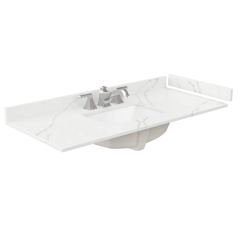 Deborah 48-inch Single Vanity, Quartz Top, Medicine Cabinet