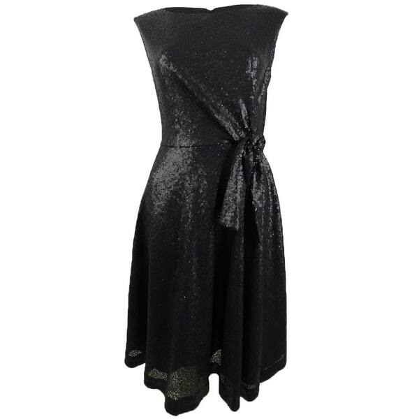 Tahari ASL Women's Allover Sequin Tie-Waist Dress - Bed Bath & Beyond - 41455170 Tahari ASL Women's Allover Sequin Tie-Waist Dress - Bed Bath & Beyond - 41455170