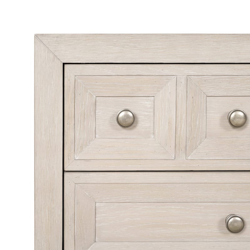 Furniture of America Durem Modern Classic 3-Piece Solid Wood Panel Bedroom Set with 3-Drawer Nightstand