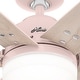 preview thumbnail 12 of 24, Hunter 44" Pacer Ceiling Fan with LED Light Kit and Handheld Remote - Modern Farmhouse, Transitional