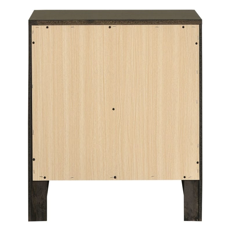 Modern Grey 2-drawer Nightstand for Bedroom