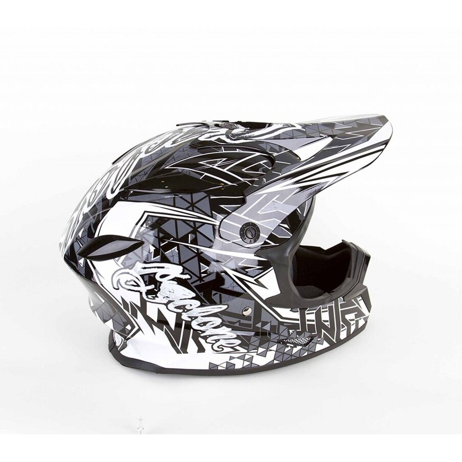 white mx helmet