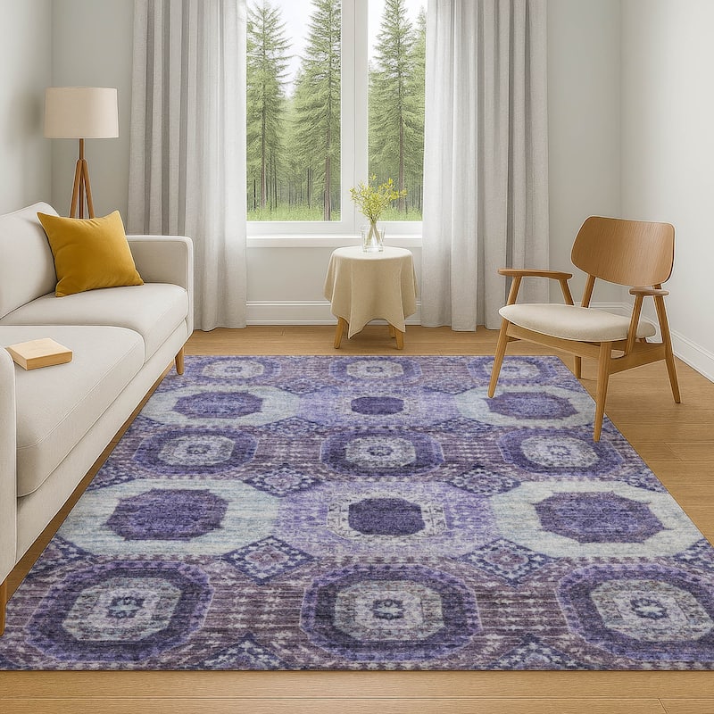 Premium Washable Super Soft Vintage Traditional Mayfield Rug