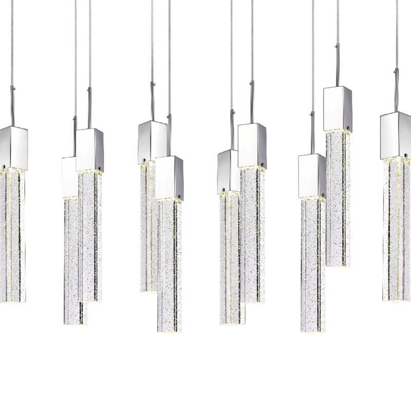 Rectangular Crystal Chandelier // XL 10 Light - N/A