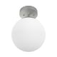 preview thumbnail 3 of 6, Hunter Hepburn 1-Light Flush Mount Ceiling Light - Bedroom, Bath, Entry, Hallway - Damp-Rated - Vintage, Globe Light