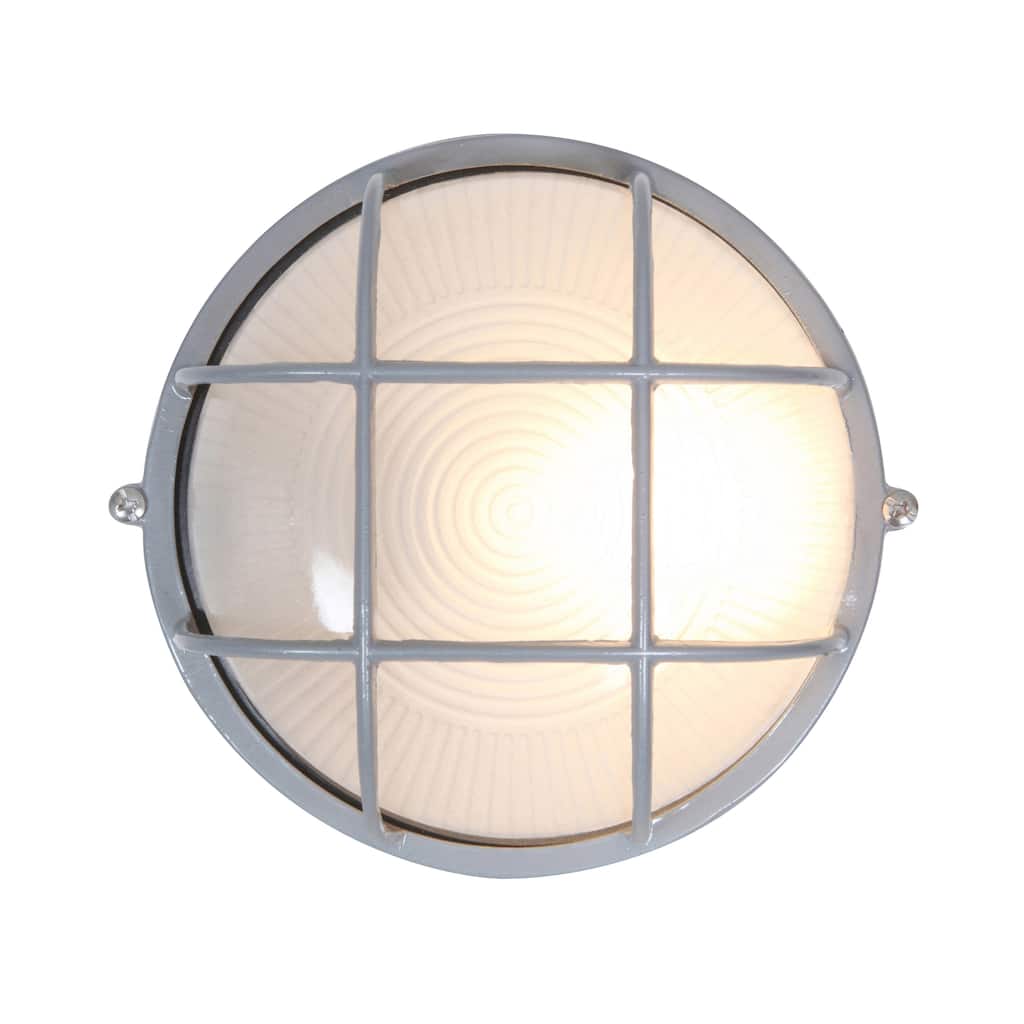 Access Lighting Nauticus Dual Mount - Round 7" Wet Location Bulkhead - Satin Finish - Frosted Glass Shade - Incandescent