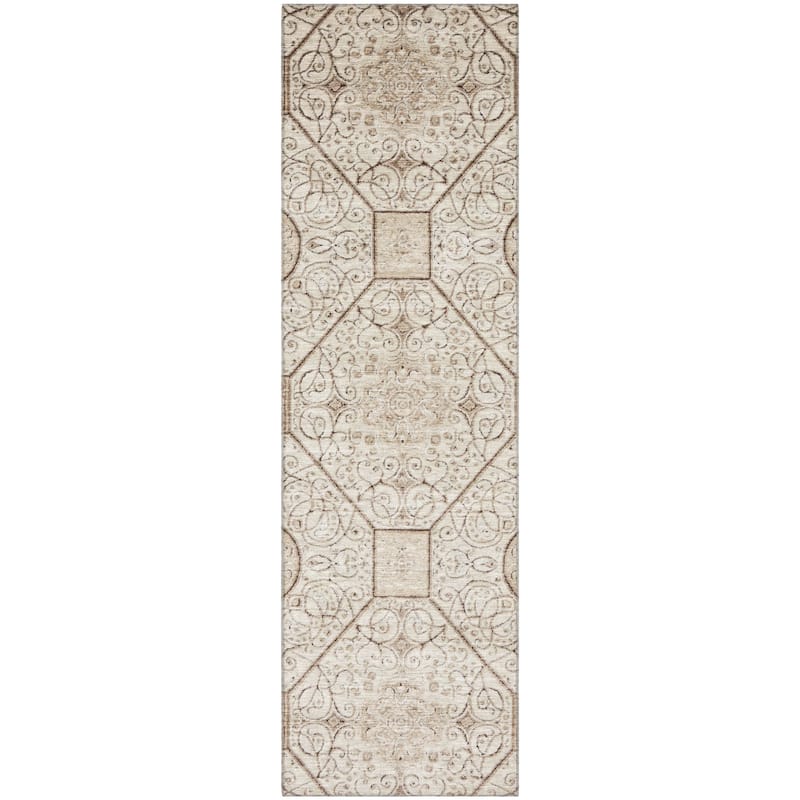 Premium Washable Super Soft Traditional Mosaic Mayfield Rug