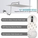 preview thumbnail 11 of 16, YASINU 12" Rain ShowerHead with Adjustable Extension Arm