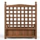 preview thumbnail 10 of 10, Costway Solid Wood Planter Box with Trellis Weather-Resistant Outdoor - 25'' (L) X 11'' (W) X 30'' (H)