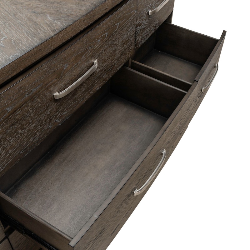 Liberty Furniture Cascade Falls Oak Wood Dresser, Optional Mirror