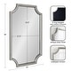 preview thumbnail 61 of 134, Kate and Laurel Hogan Scalloped Wood Framed Mirror