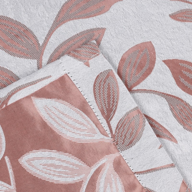 Superior Modern Bohemian Leaves Room Darkening Curtains with Grommets