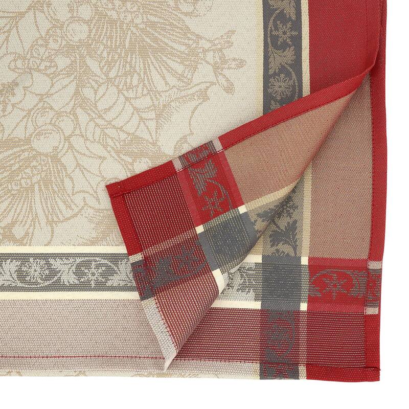 Christmas Tablecloth With Jacquard Plaid Design