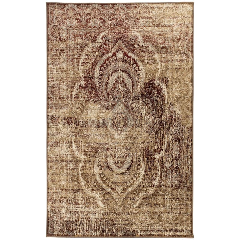 Superior Salford Vintage Abstract Medallion Plush Indoor Runner or Area Rug
