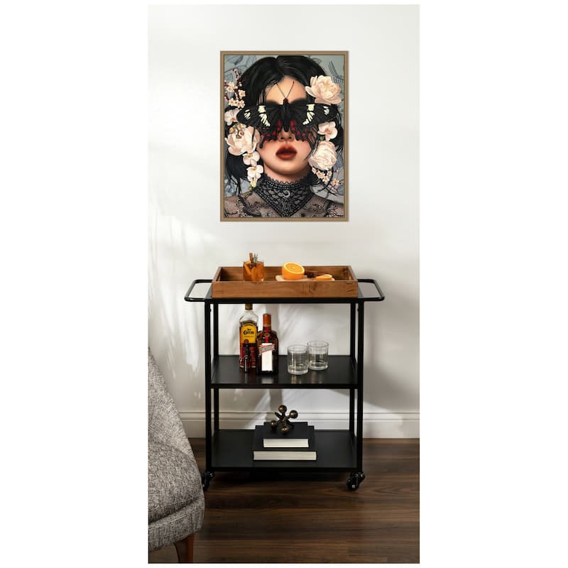 Kate and Laurel Whither Is Fled The Visionary Gleam Where Is It Now by Charlotte Brindley Framed Canvas Wall Art Print