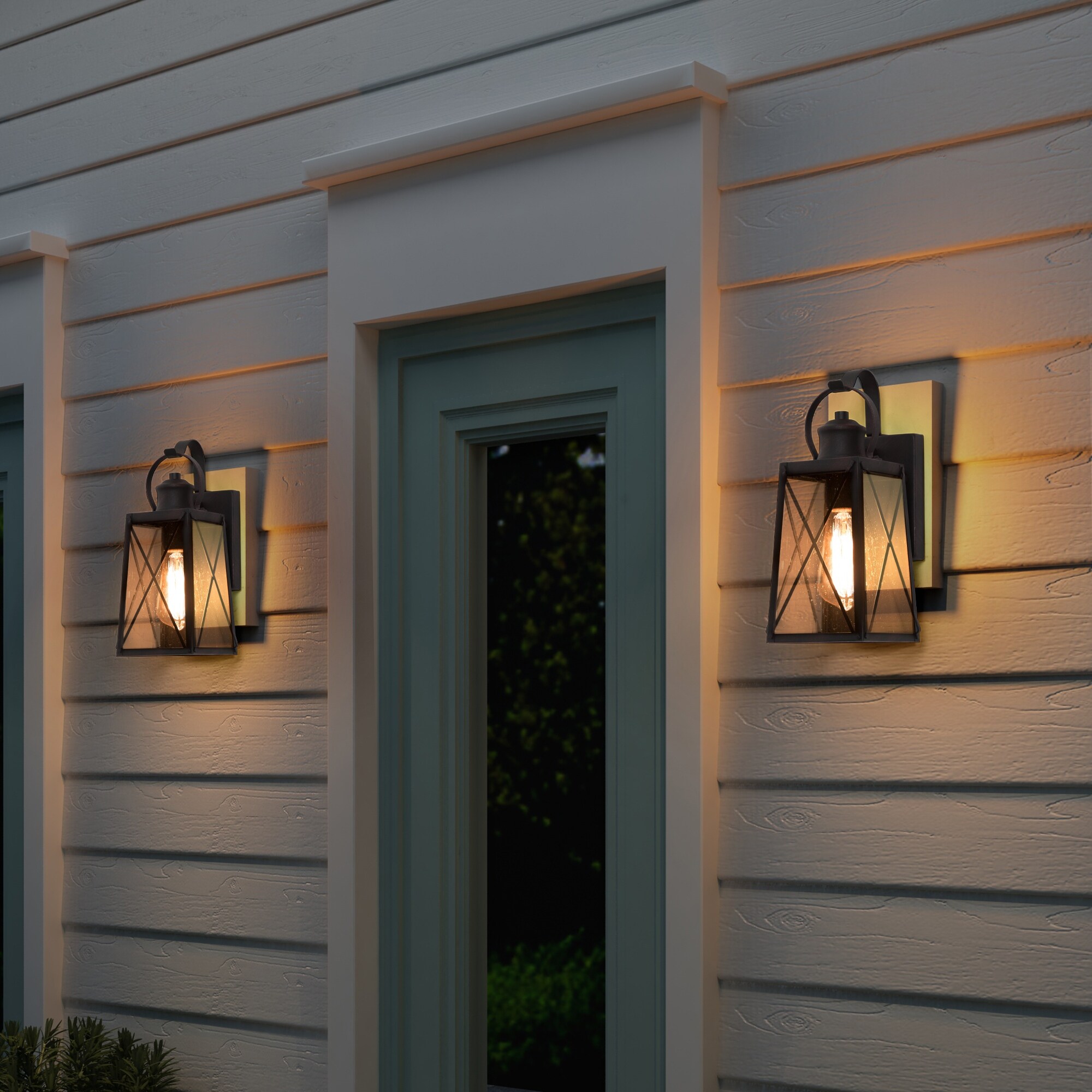 *NEW* Lego Black Porch House Lights Lanterns for Modular Houses Buildings x 2 
