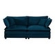 preview thumbnail 115 of 162, Cloud Chenille Upholstered Modular Sectional Sofa with DIY Combination Design