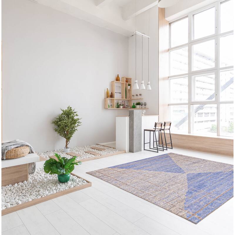 ECARPETGALLERY Hand-knotted Tangier Light Grey Wool Rug - 8'2 x 10'0