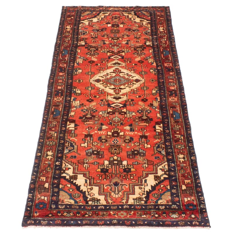 ECARPETGALLERY Hand-knotted Andelz Copper Wool Rug - 3'7 x 9'6