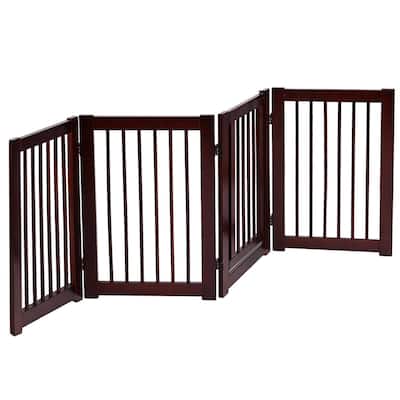 30" Configurable Folding 4 Panel Wood Fence - 80" x 30" x 0.8"
