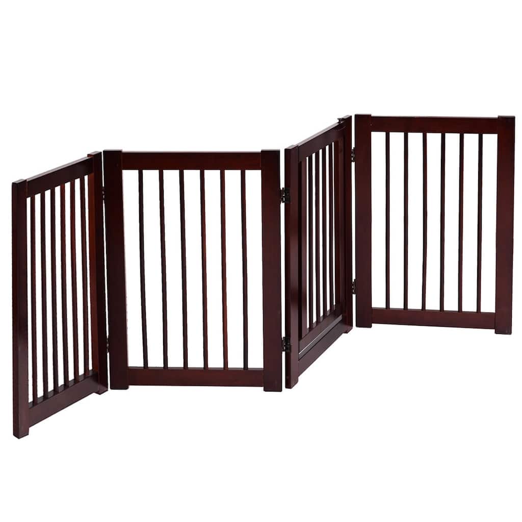 30" Configurable Folding 4 Panel Wood Fence - 80" x 30" x 0.8"