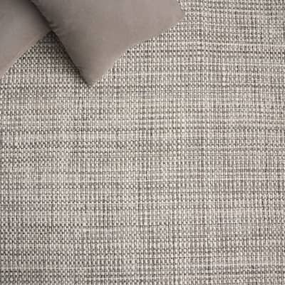 EXQUISITE RUGS Ferrus Handwoven Polyester/Wool/Cotton Grey/Brown/Ivory Area Rug.