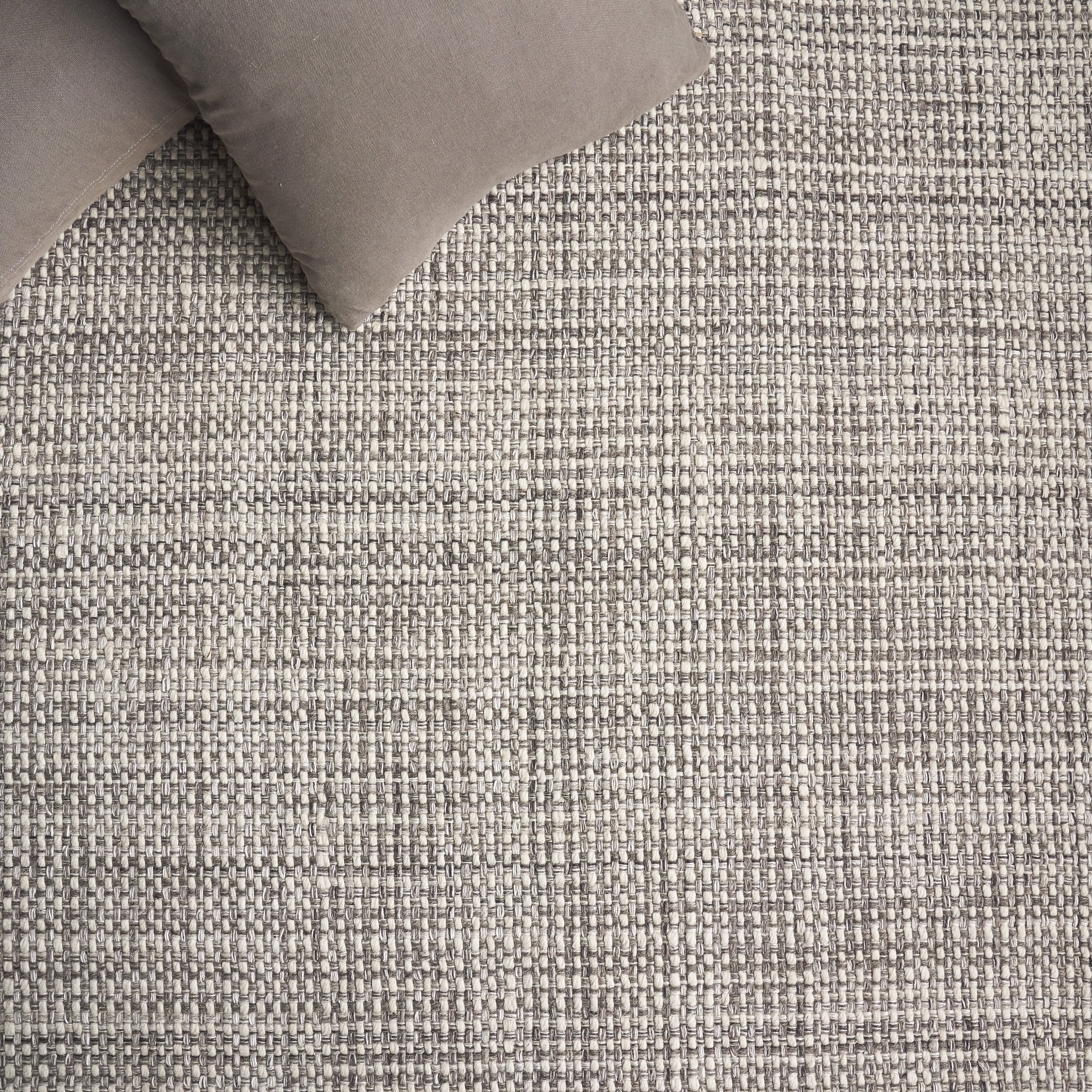 EXQUISITE RUGS Ferrus Handwoven Polyester/Wool/Cotton Grey/Brown/Ivory Area Rug.