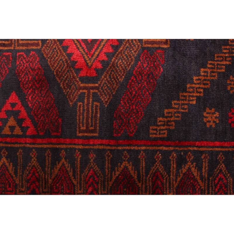 ECARPETGALLERY Hand-knotted Teimani Dark Navy Wool Rug - 2'11 x 4'8