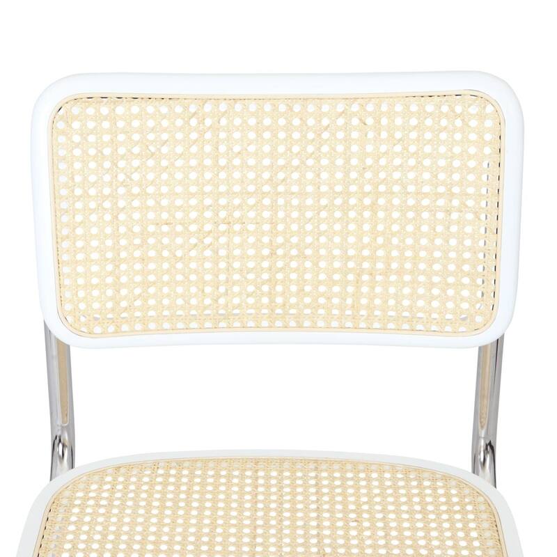 Breuer Chair Company Marcel Breuer Cesca Cane Cantilever Side Chair w/ Chrome Steel Frame (Various Wood & Cane Colors)