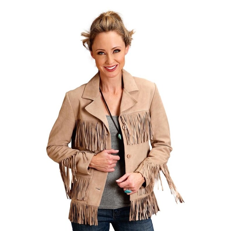 tan western jacket