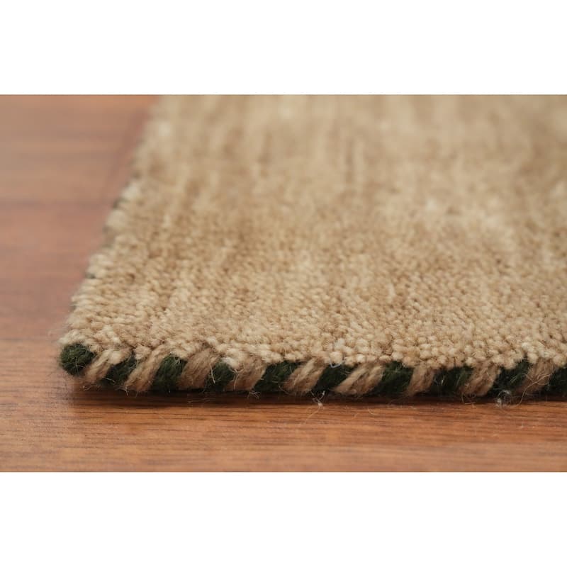Hand Knotted Oriental 100% Wool Carpet Tribal Animal Pictorial Brown Gabbeh Area Rug - 9' 6'' X 9' 10''