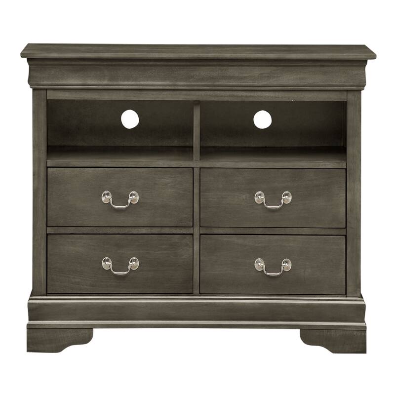 Louis Phillipe Wooden Media Chest