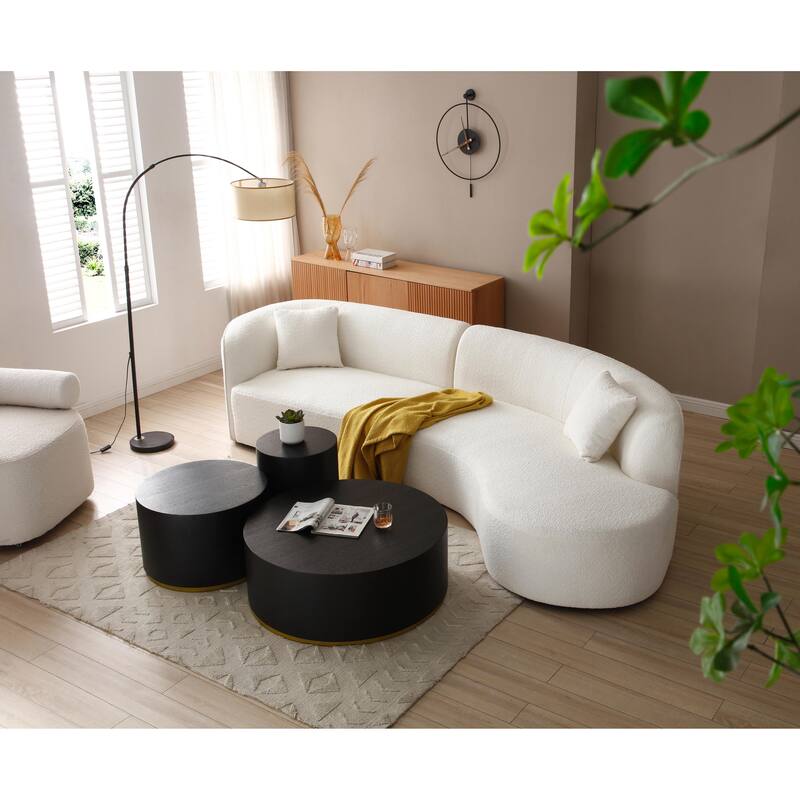 Fully Assembled Round Coffee Table - Stylish Side Table for Any Living Room