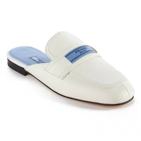prada white loafers women