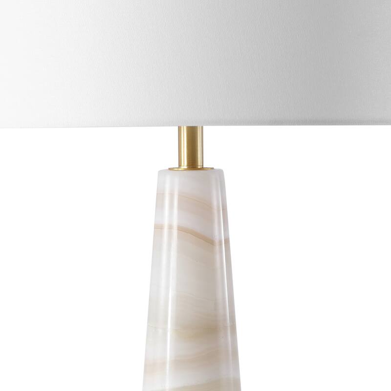 SAFAVIEH Couture Ismeralda 31-Inch Dimmable Table Lamp with LED Bulb - 15"W x 15"D x 31"H