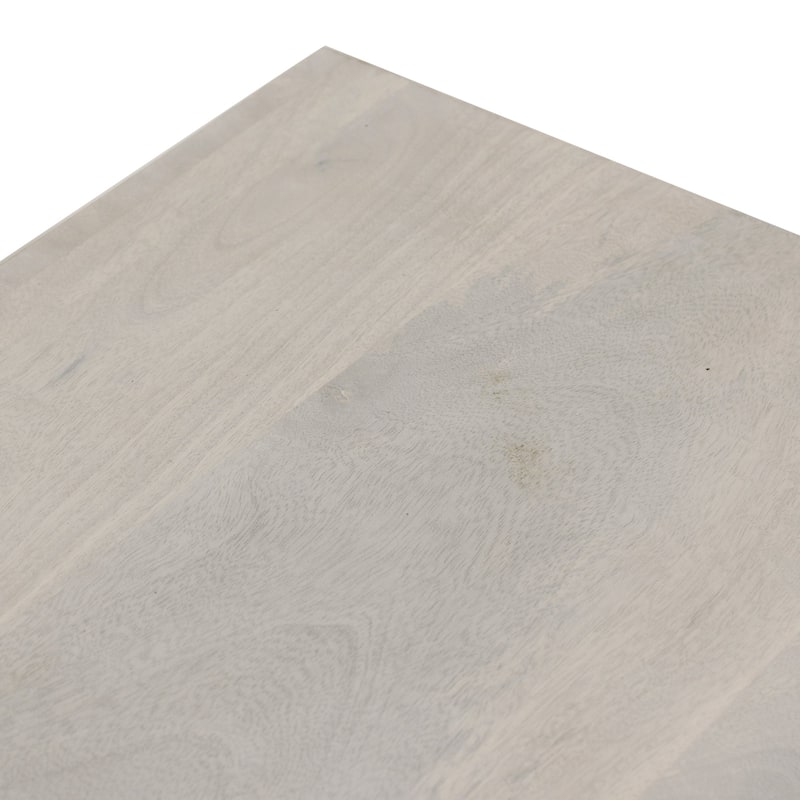 Karson White Sand Solid Wood Bench by East at Main