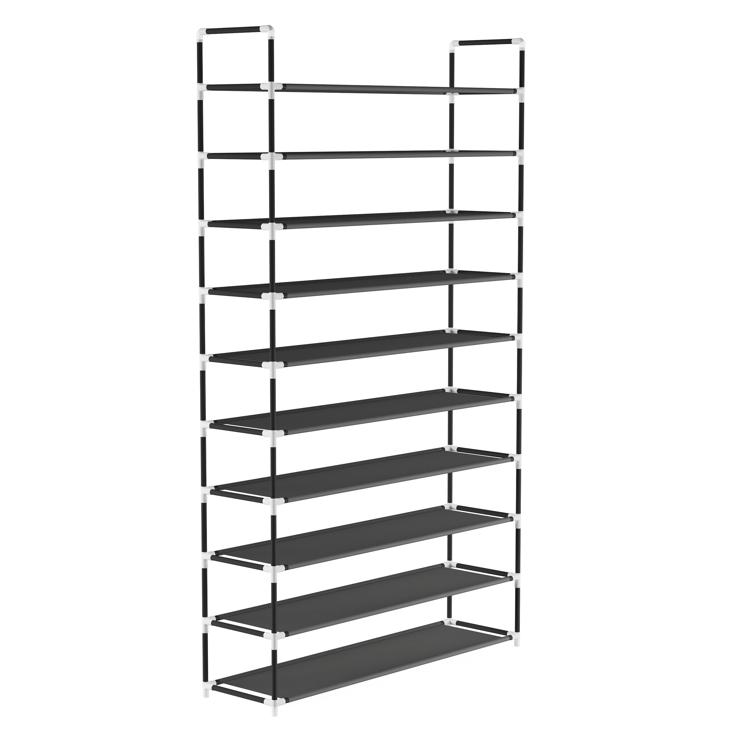 Shoe Storage Rack Shoe Organizer for Closet Bathroom Entryway by Lavish Home Black On Sale Bed Bath Beyond 27814703
