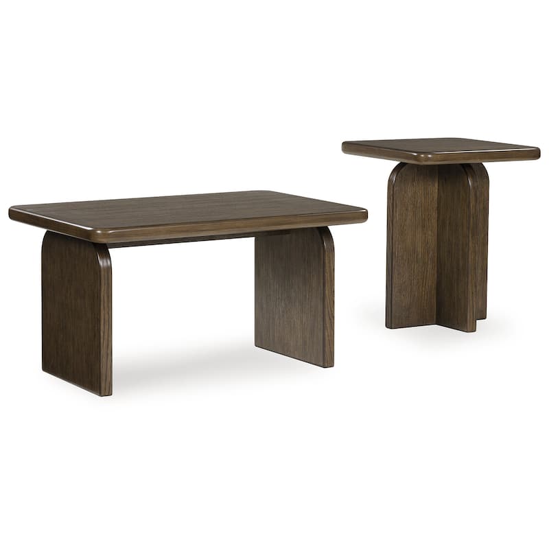 Signature Design by Ashley Shawbeck Brown Occasional Table Set (Set of 2) - 36" W x 24" D x 19.13" H
