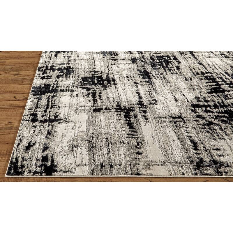 Feizy FZRG58292 Brjen 6' x 9-1/2' Polyester Abstract Rectangular Area