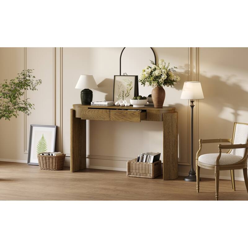 Console Table with Fluted Design