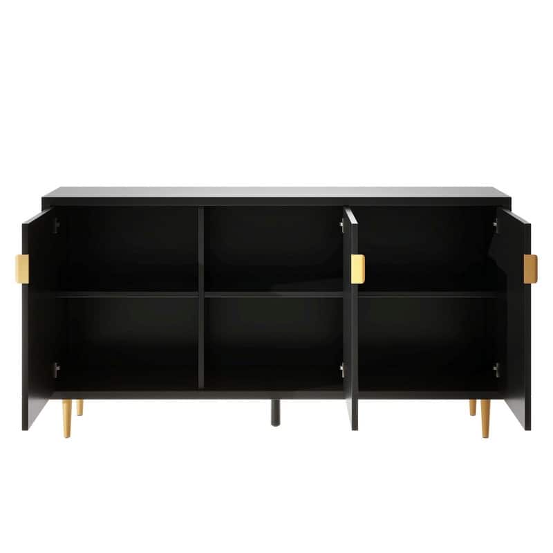 70 inch Width Console Table with Adjustable Shelves