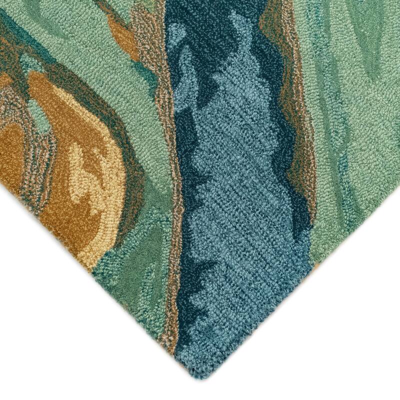 Liora Manne Corsica Waterfall Abstract Indoor Wool Rug