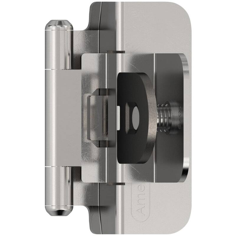 Amerock BP8700 Functional Hardware 3/8" Inset Surface Mount Cabinet - Polished Chrome - Polished Chrome