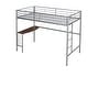 preview thumbnail 6 of 6, L-Shaped Metal Bunk Bed w/Built-in Desk & Ladder, Twin Over Full Size