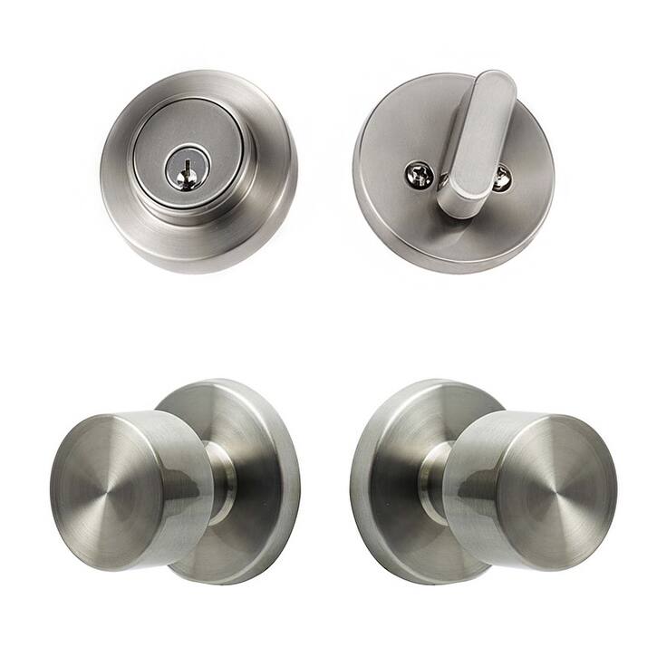 Bergen-Round Knob - Passage with Keyed Deadbolt