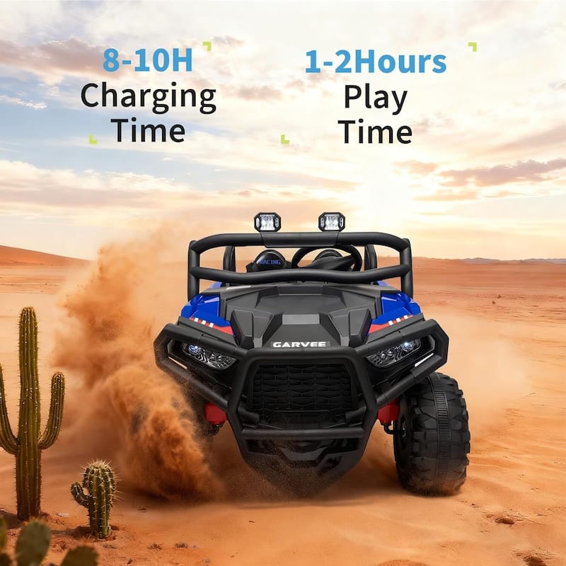 24V Ride On Toys 2 Seater Electric UTV Car Toy for Big Kids, White