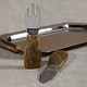 preview thumbnail 2 of 0, Boxed Cheese Knife Set with Resin Handles, 2-Piece