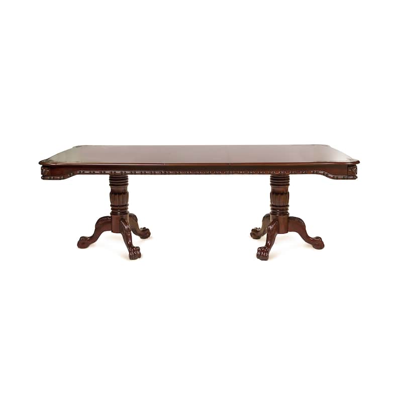 Carpia Traditional Brown Cherry Wood 9-Piece Dining Set by Furniture of America