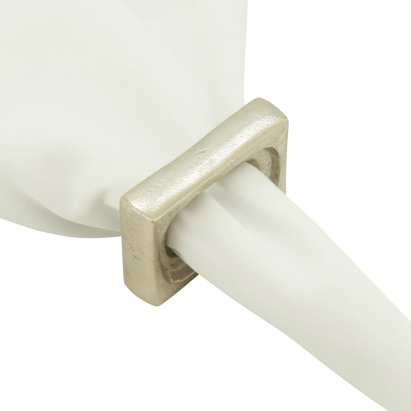 Rectangle Design Napkin Rings (Set of 4)